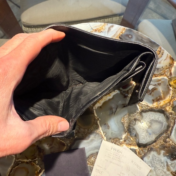 Prada Black Nylon-Leather Wallet. - Picture 4 of 9